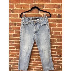 ExpressJeans Light Wash Straight Leg Blue Denim Boot Cut Pants Mens